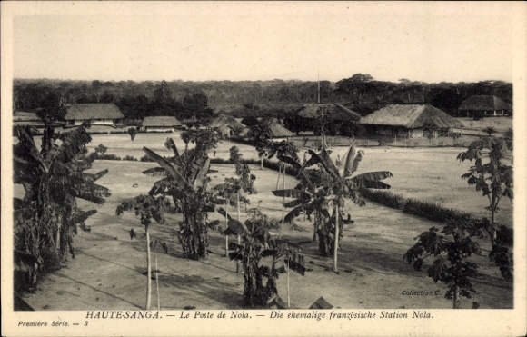 Ak Haute Sanga Kamerun, Le Poste de Nola, ehemalige französische Station Nola