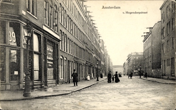Ak Amsterdam Nordholland Niederlande, van Hogendorpstraat
