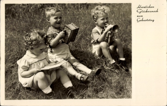 Ak Glückwunsch Geburtstag, kleine Kinder