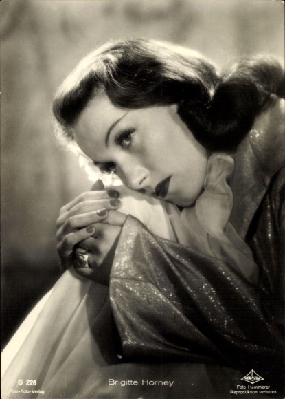 Ak Schauspielerin Brigitte Horney, Portrait