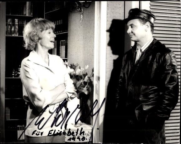 Ak Schauspielerin Hilde Krahl, Schauspieler Karl Heinz Martell, Autogramm