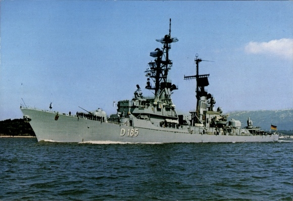 Ak Deutsches Kriegsschiff, Lütjens, D 185, Flugkörperzerstörer, Bundesmarine