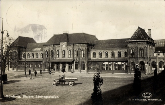 Ak Göteborg Schweden, Bahnhof, Statens Järnvägsstation