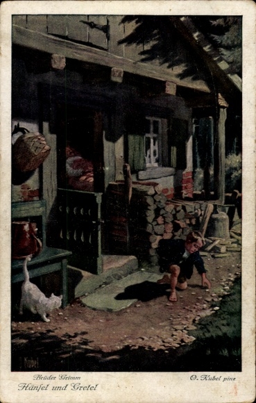 Künstler Ak Kubel, Otto, Brüder Grimm, Hänsel und Gretel