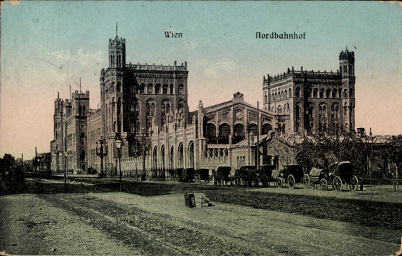Ak Wien 2. Leopoldstadt Österreich, Nordbahnhof
