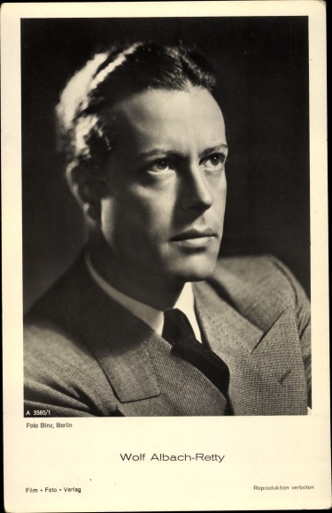 Ak Schauspieler Wolf Albach Retty