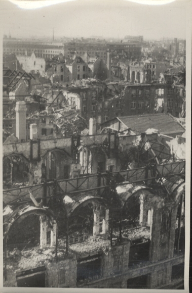 Original Foto Berlin, Potsdamer Platz, Panoramablick vom Columbushaus, um 1945/46