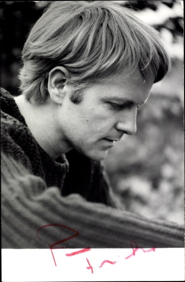 Foto Schauspieler Peter Fricke, Profilansicht, Autogramm