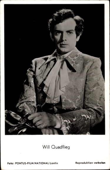 Ak Schauspieler Wil Quadflieg, Portrait