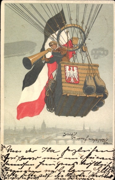 Ganzsachen Künstler Ak Roth, Frankfurt, Int. Luftschifffahrt Ausstellung ILA, Ballon, PP 27 C 100/01