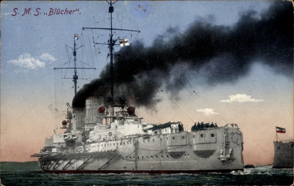 Ak Deutsches Kriegsschiff, SMS Blücher, Kaiserliche Marine