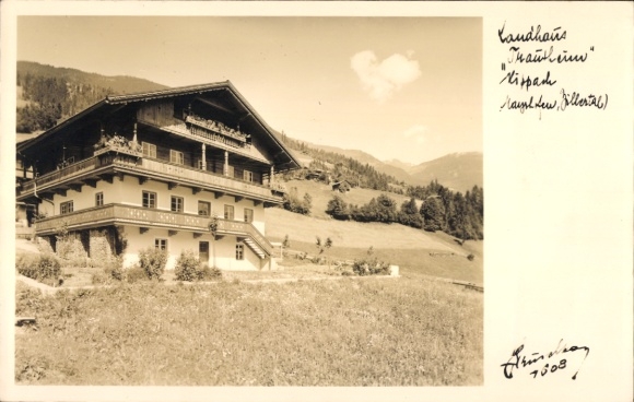 Ak Hippach im Zillertal Tirol, Landhaus Trautheim