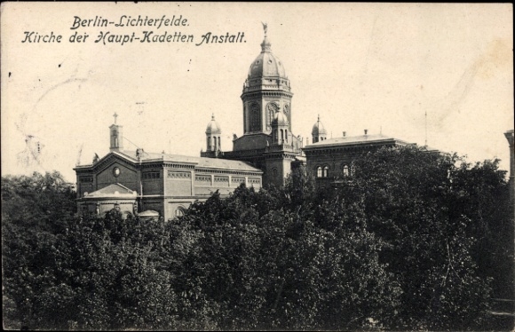 Ak Berlin Steglitz Lichterfelde, Kirche der Haupt-Kadetten Anstalt