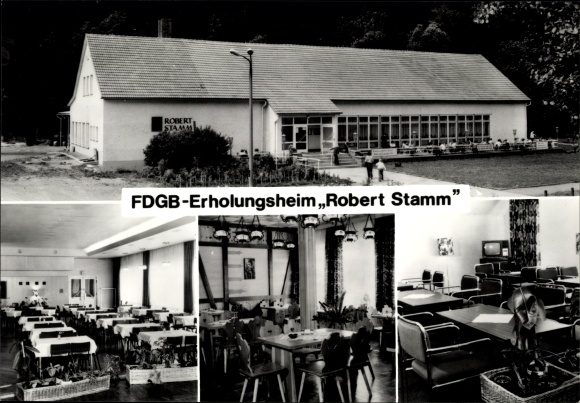 Ak Biberau Biberschlag Schleusegrund Thüringen, FDGB Erholungsheim Robert Stamm, Fernseher