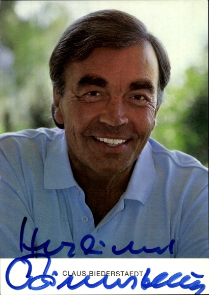 Ak Schauspieler Claus Biederstaedt, Portrait, Autogramm