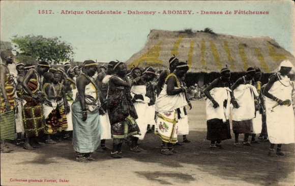 CPA Dahomey Bénin, Danses de Féticheuses