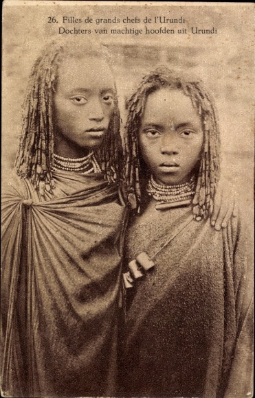 Ganzsachen CPA Muramvya Urundi Burundi, Filles de grands chefs