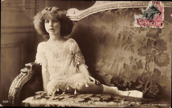 Ak Prinzessin Marie Jose von Belgien, Portrait