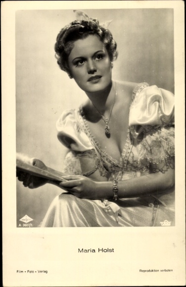 Ak Schauspielerin Maria Holst, Portrait