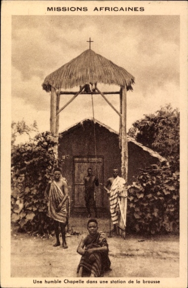 CPA Mission, Une humble Chapelle dans une station de la brousse