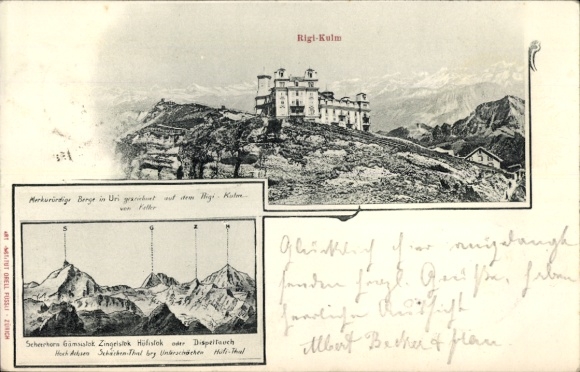 Ak Rigi Kulm Kanton Schwyz, Panorama