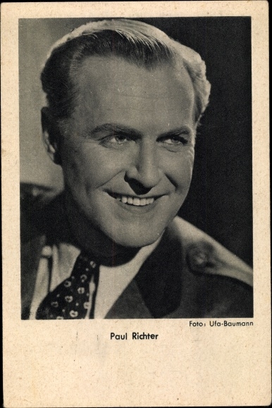 Ak Schauspieler Paul Richter, Portrait