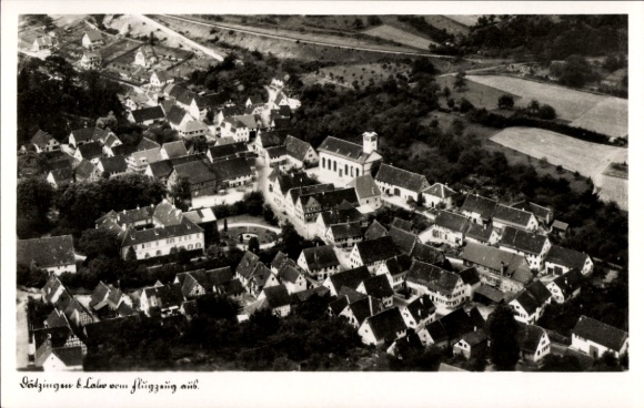 Ak Ditzingen in Württemberg, Luftaufnahme