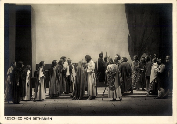 Ak Oberammergau in Oberbayern, Passionsspiele 1934, Theaterszene, Abschied von Bethanien