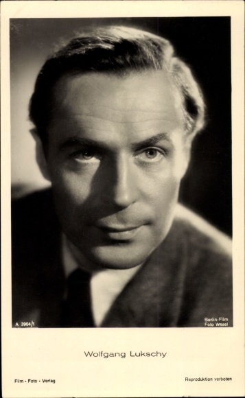 Ak Schauspieler Wolfgang Lukschy, Portrait