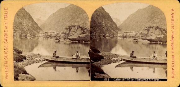 Stereo Foto Kanton Bern Schweiz, Grimsel, Finsteraarhorn