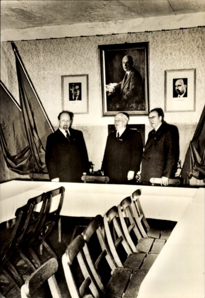 Ak Wilhelm Pieck, Walter Ulbricht, Otto Grotewohl, 1953