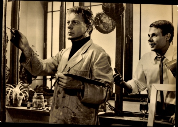 Ak Schauspieler Rolf Herricht und Klaus Piantek, Portrait, Film Seine Hoheit-Genosse Prinz