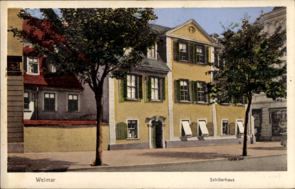 Ak Weimar in Thüringen, Schillerhaus