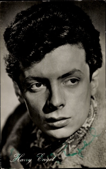 Ak Schauspieler Harry Engel, Portrait, Autogramm, Defa 254 395, Berlin Ecke Schönhauser