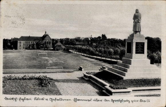 Ak Iława Deutsch Eylau Westpreußen, Gefallenen-Denkmal