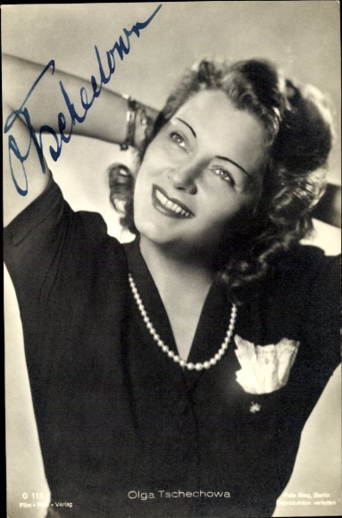 Ak Schauspielerin Olga Tschechowa, Portrait