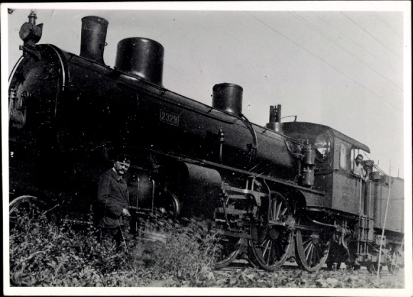 Foto Eisenbahn, Dampflokomotive 2329, Kempten-Linden, um 1906