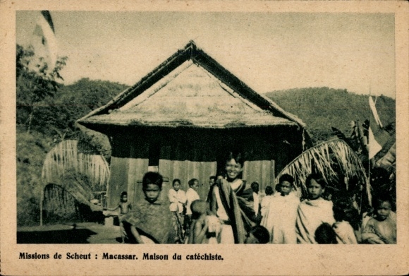Ak Macassar Südafrika, Missions de Scheut, Maison du Catéchiste, Missionierung
