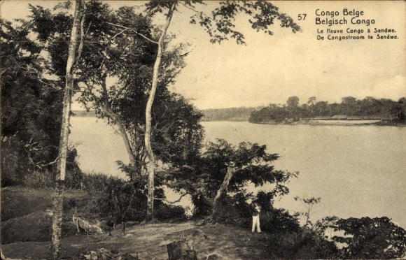 Ganzsachen Ak DR Kongo Zaire, Le Fleuve Congo a Sendwe