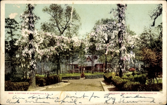 Ak South Carolina USA, Ferienhaus in Summerville