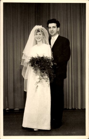 Foto Ak Ehepaar, Hochzeitsfoto