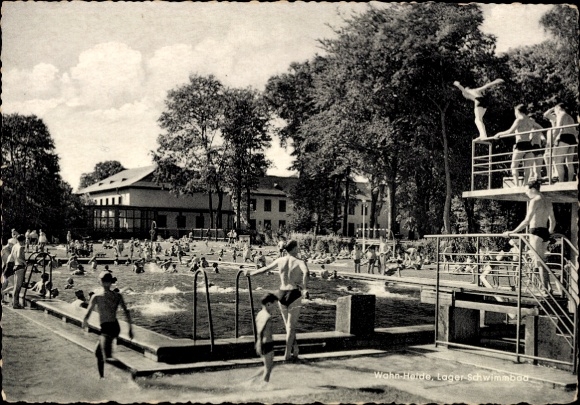 Ak Wahn Heide Köln, Lager Schwimmbad