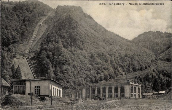 Ak Engelberg Kanton Obwalden Schweiz, Neues Elektrizitätswerk