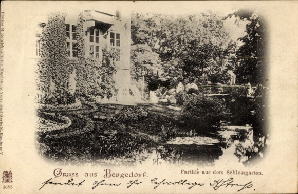 Ak Hamburg Bergedorf, Schlossgarten