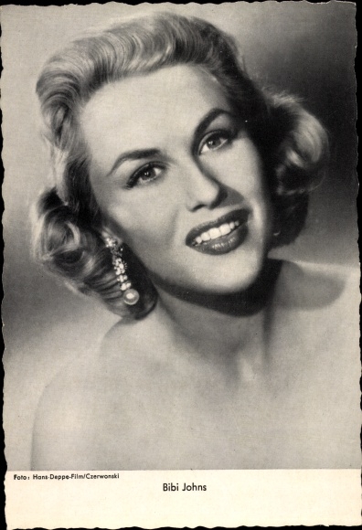 Ak Schauspielerin und Sängerin Bibi Johns, Portrait