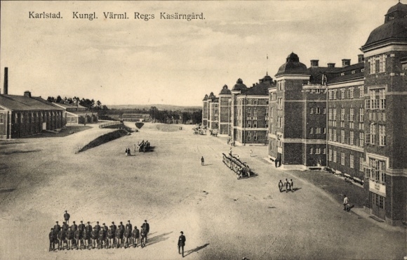 Ak Karlstad Schweden, Kungl. Värml. Regis Kasärngärd