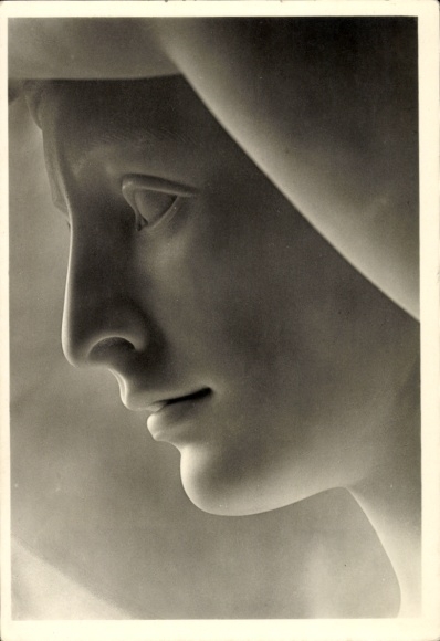 Ak Plastik von Arno Breker, Die Knieende, Kopf, Gesicht