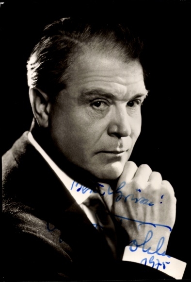 Foto Schauspieler Gustav Fröhlich, Portrait, Autogramm