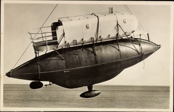 Ak Unsinkbares u. nicht kenterndes Rettungsboot Sturmvogel, auf Weltreise, Erfinder Albert Sigg