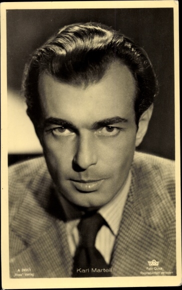 Ak Schauspieler Karl Martell, Portrait